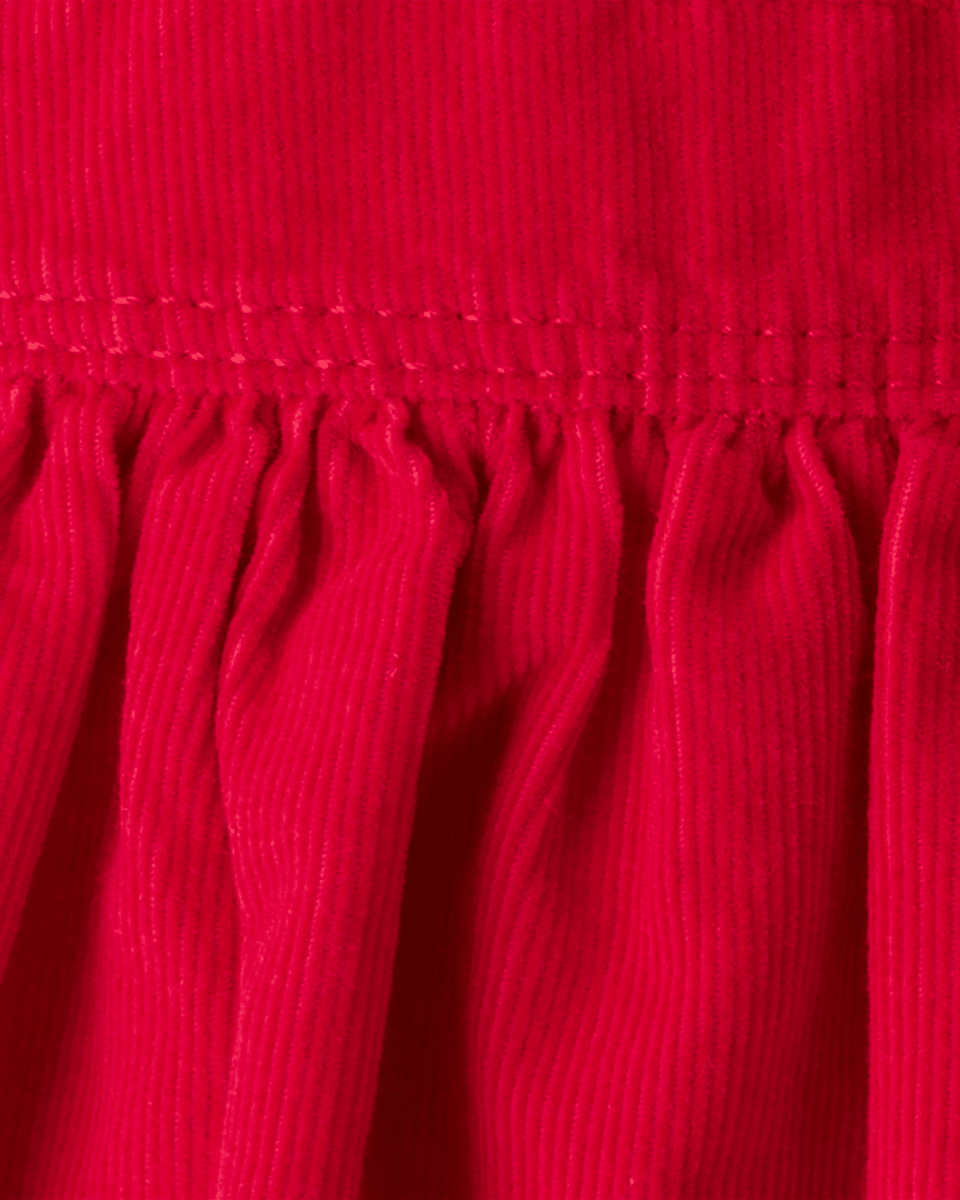 Peto de pana algodón rojo