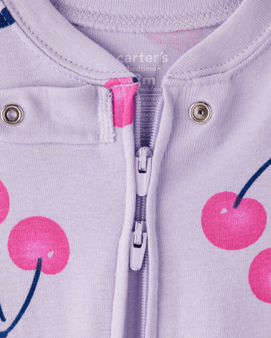 Pijama algodón con diseño cerezas