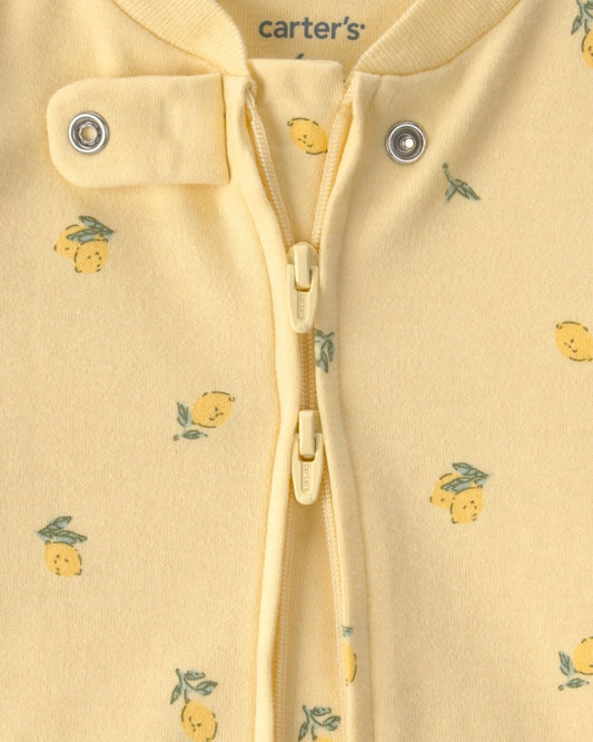 Pijama de algodón con estampado de limones