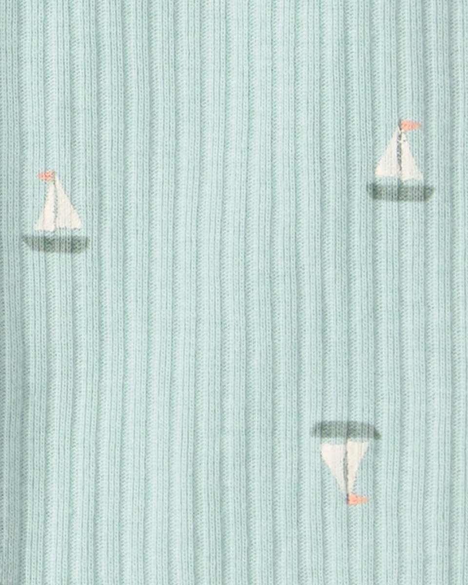 Pijama de algodón con estampado de veleros