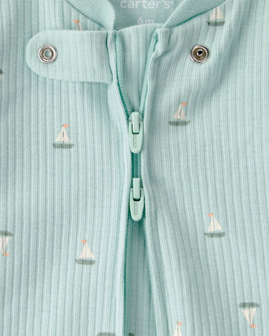 Pijama de algodón con estampado de veleros