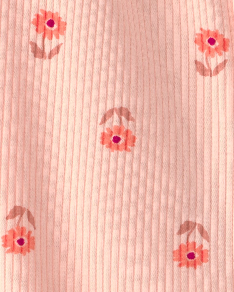 Pijama de algodón con estampado floral