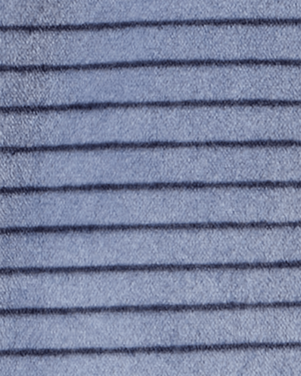 Pijama dos piezas de felpa con gorro azul