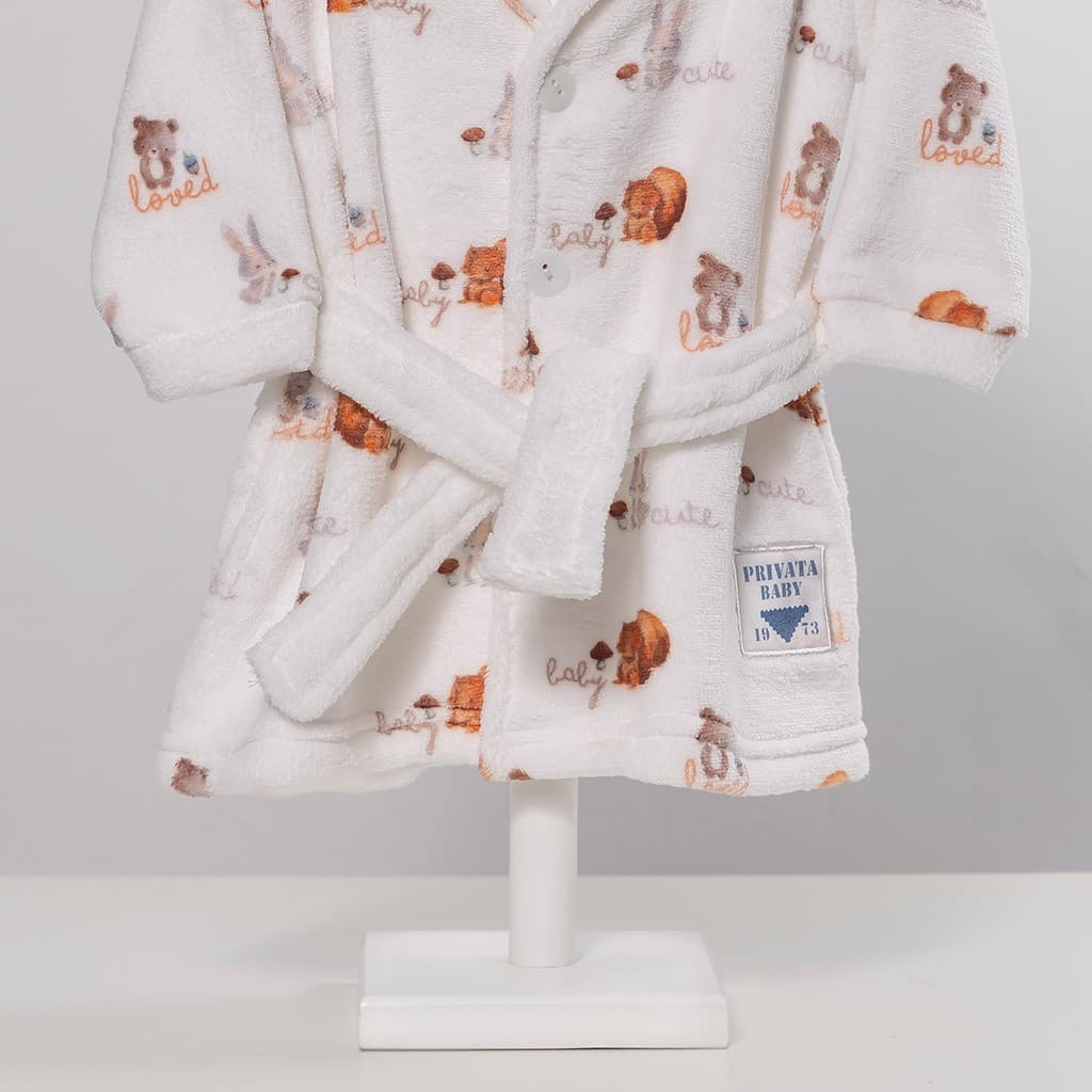 Bata Bebé Coralina Abotonada con Cinturón Privata PV25061