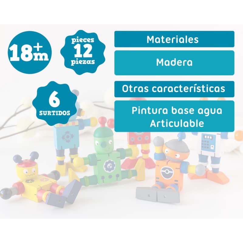 Robot Articulado de Madera – Kiokids · 421003925