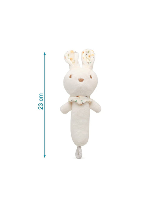 Sonajero Conejito 16 cm KioKids 521105324 Suave, estimulante y perfecto para sus primeras manitas