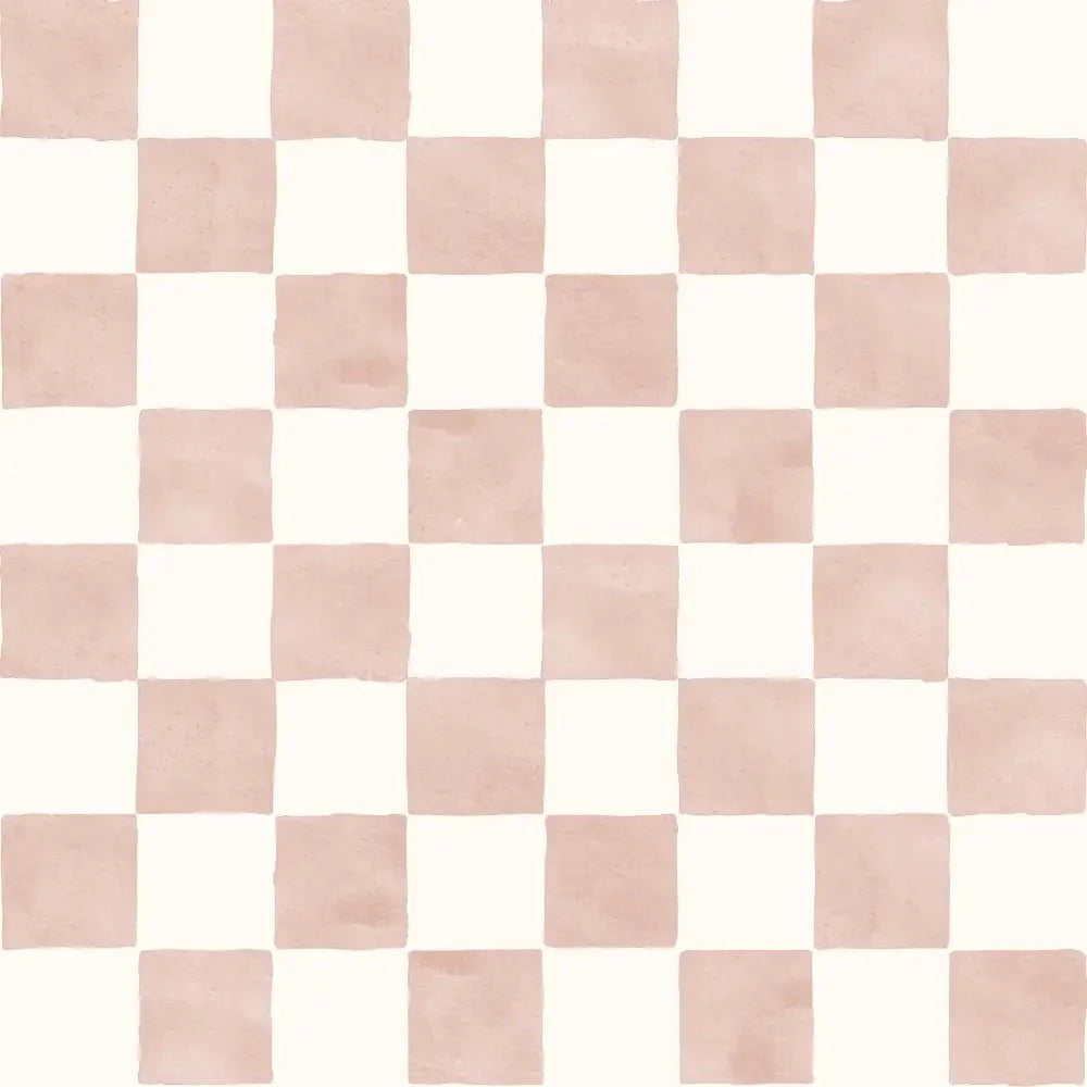 Papel Pintado Infantil "Damas" Acuarela Rosé