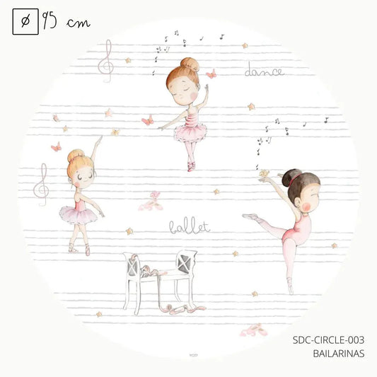 Vinilo Circle Ø95cm "BAILARINAS"