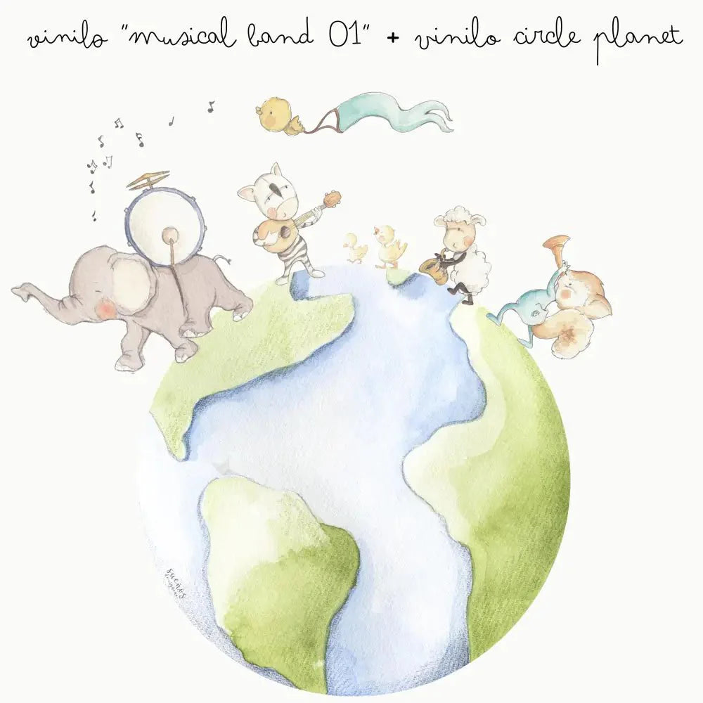 Vinilo Circle Ø95cm "PLANET"