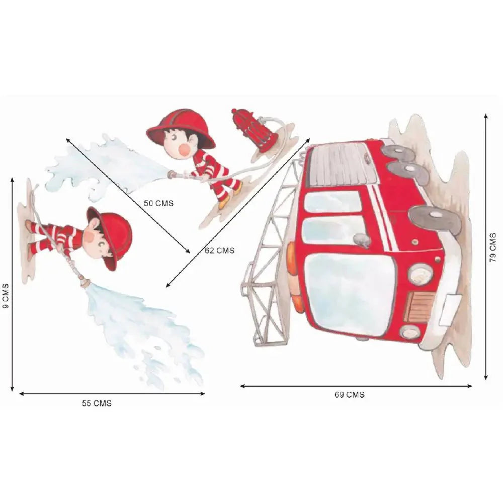 Vinilo Decorativo Infantil BOMBEROS