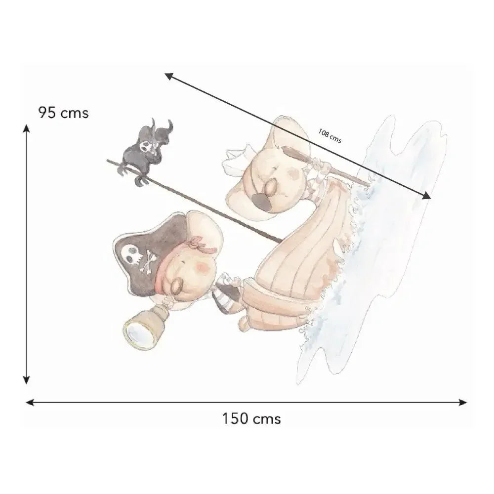 Vinilo Decorativo Infantil PIRATAS