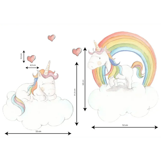Vinilo Decorativo Infantil TWIN UNICORN