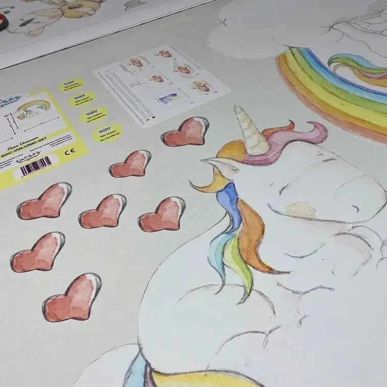 Vinilo Decorativo Infantil TWIN UNICORN