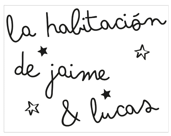 Vinilo Personalizado "La habitación de..."