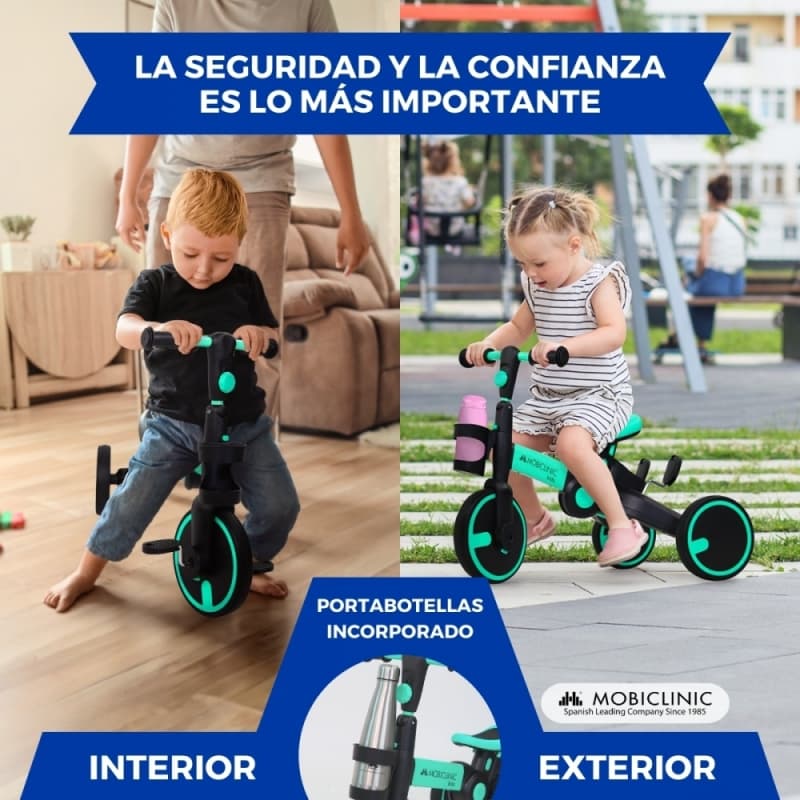 Triciclo azul evolutivo 5 en 1 Chase Mobiclinic – Crece con tu hijo MM-00210/09-RS