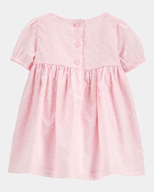Vestido de algodón rosa