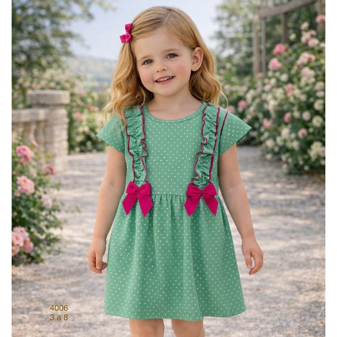 Vestido niña Diverchic lazos lunares 322004006