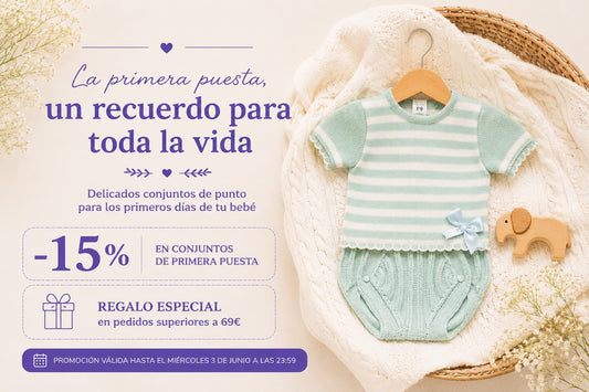 Conjuntos de primera puesta para bebé: cómo elegir el más especial