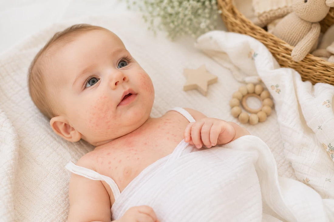 Descubre qué es la sudamina en bebés, cómo reconocer los granitos por calor, qué puedes hacer para prevenirla y cuándo consultar al pediatra.