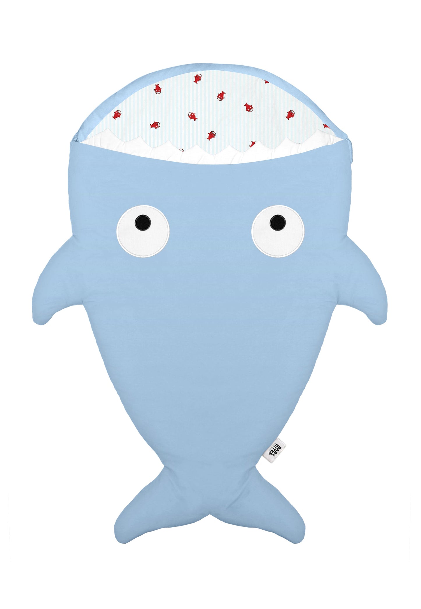 Saco Tiburón para bebé - Azul Celeste - Sharky Stripes