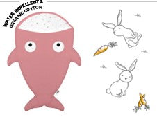 Saco Tiburón para bebé Rosa - Cute Bunnies