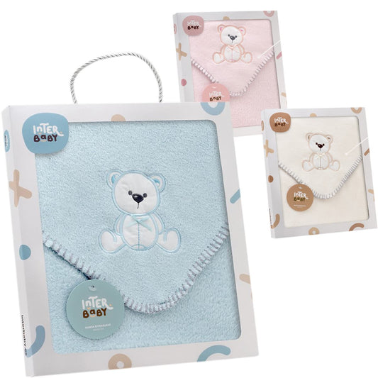 Manta para bebé estampada com estrelas e lua da Interbaby 421100985