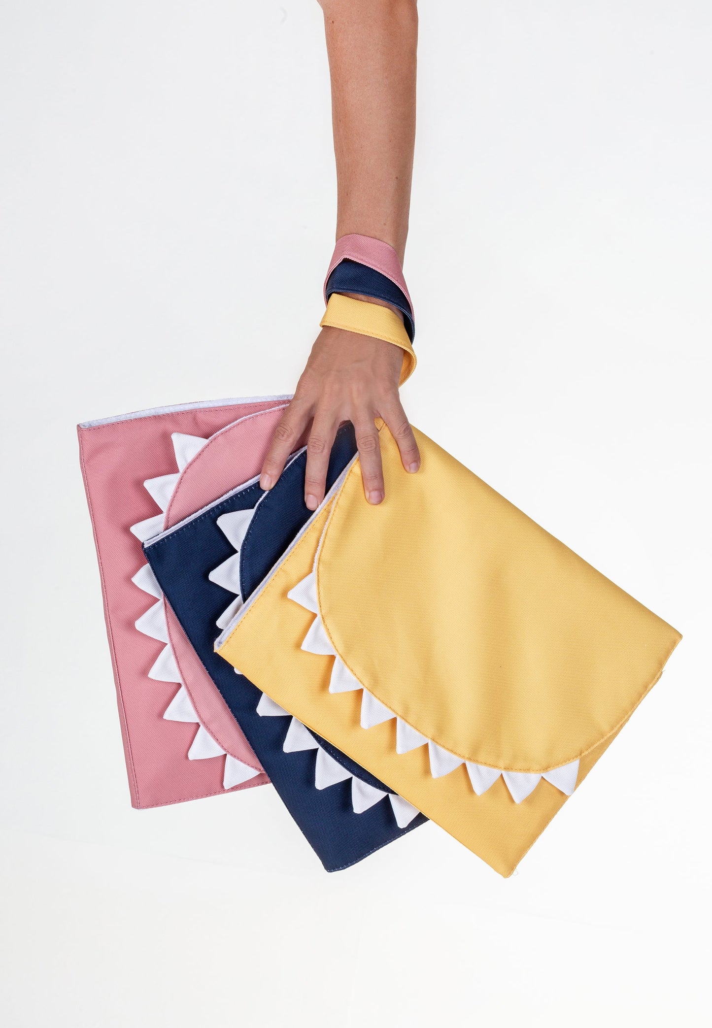 Cambiador de viaje rosa