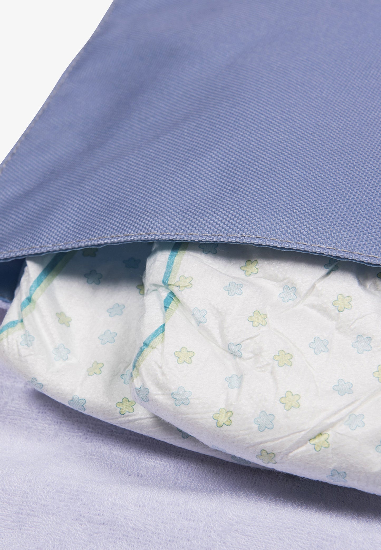 Cambiador de viaje azul pizarra