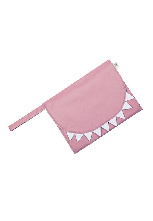 Cambiador de viaje rosa