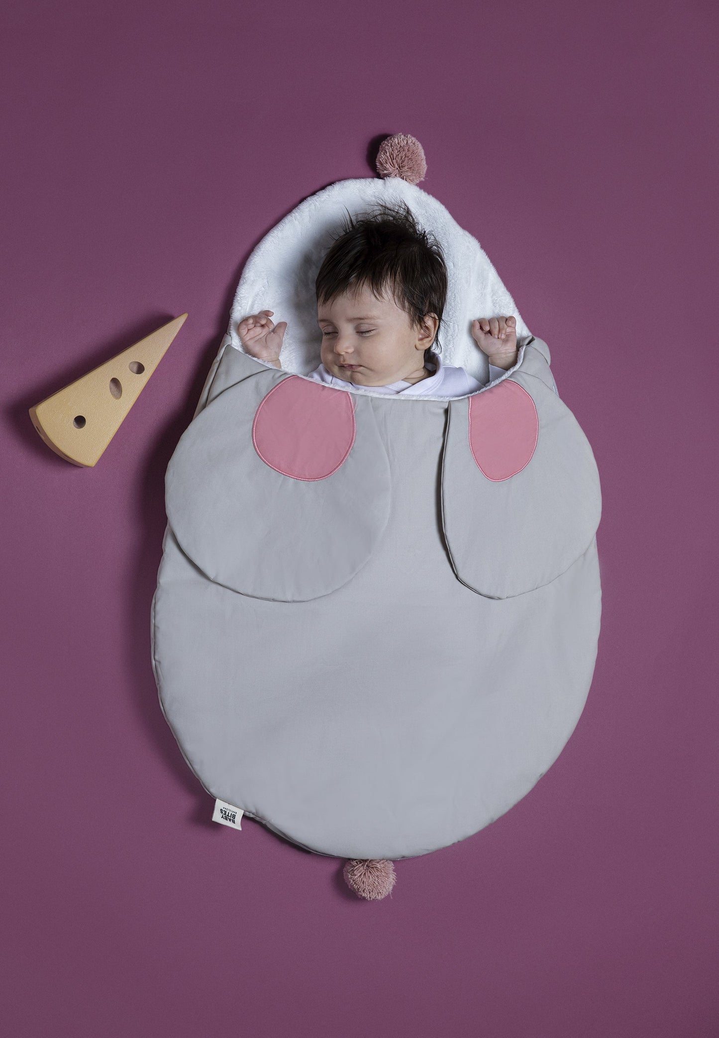 Saco para recién nacidos - Ratita Rosa