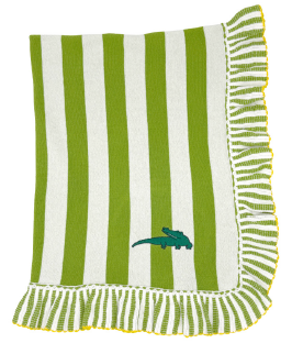 Manta 100% algodón - Crocodille Stripes