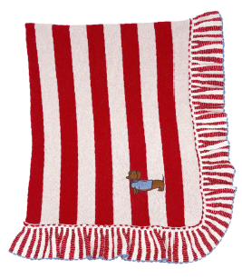 Manta 100% algodón - Funny Teckel Stripes