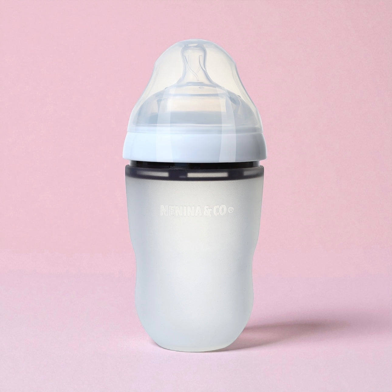 Pack Biberon flujo lento + Chupete Clásico + 2 Chupeteros de algodon orgánico Nenina & Co