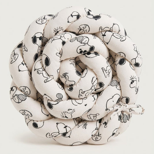 TRENZA PROTECTORA CAPAZO de COCHECITO | Colección Especial SNOOPY Blanco (Pre-Order)