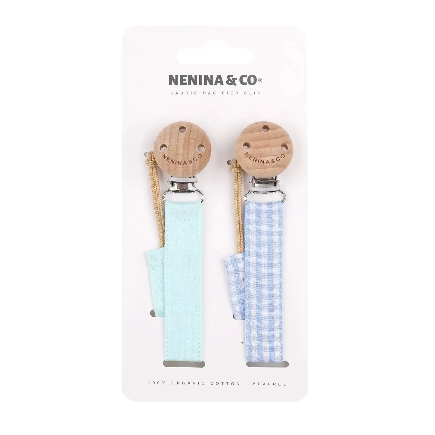 1 Chupete DIAMOND + Pack 2 Chupeteros By Nenina & Co Celeste