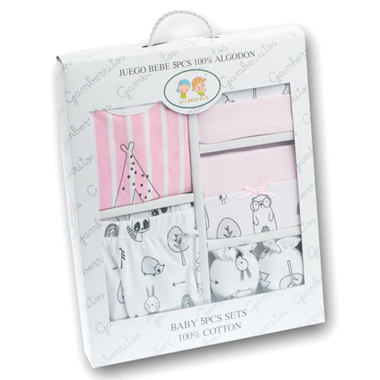 Conjunto de oferta para bebé com 5 peças – 100% algodão, Prawn Star 10734