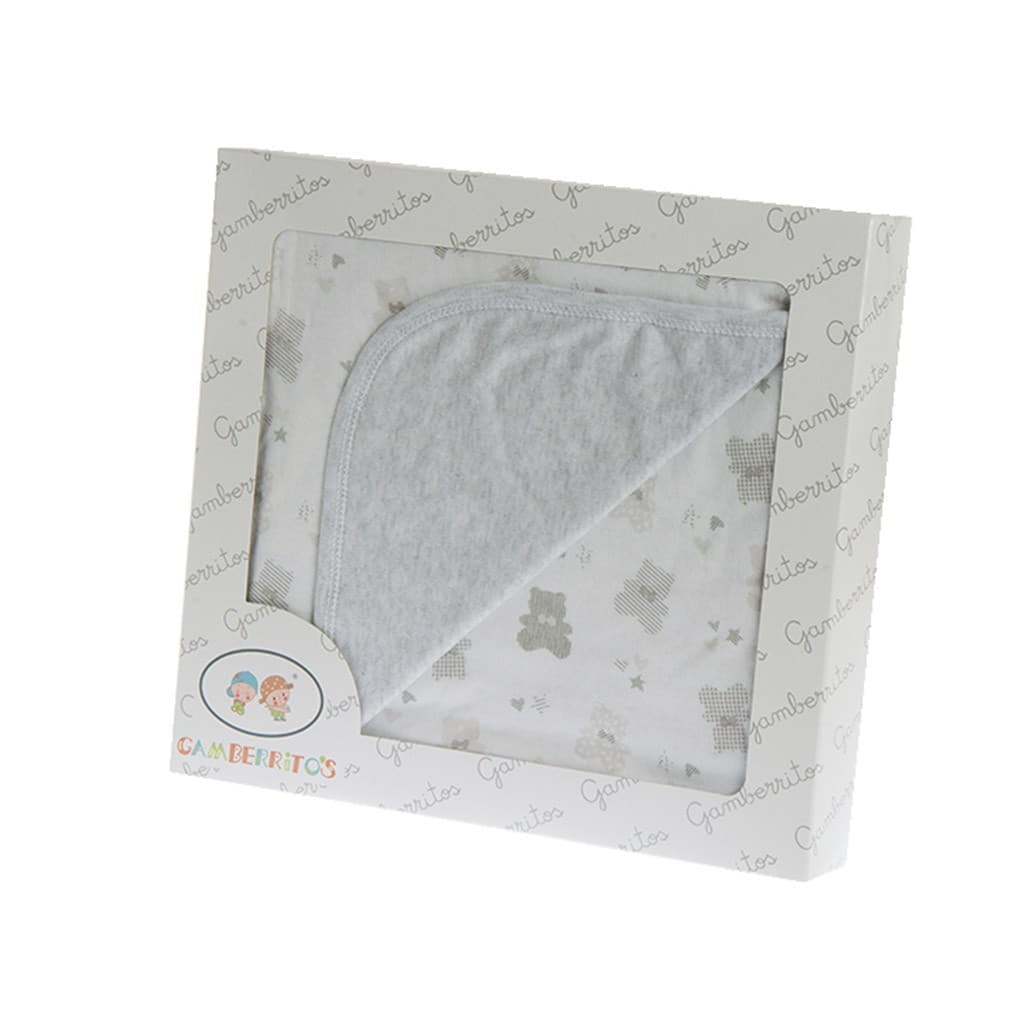 Yatsi 25200054 Coelhinhos e Corações Manta para Bebé Swaddle Algodão extra macio e design delicado