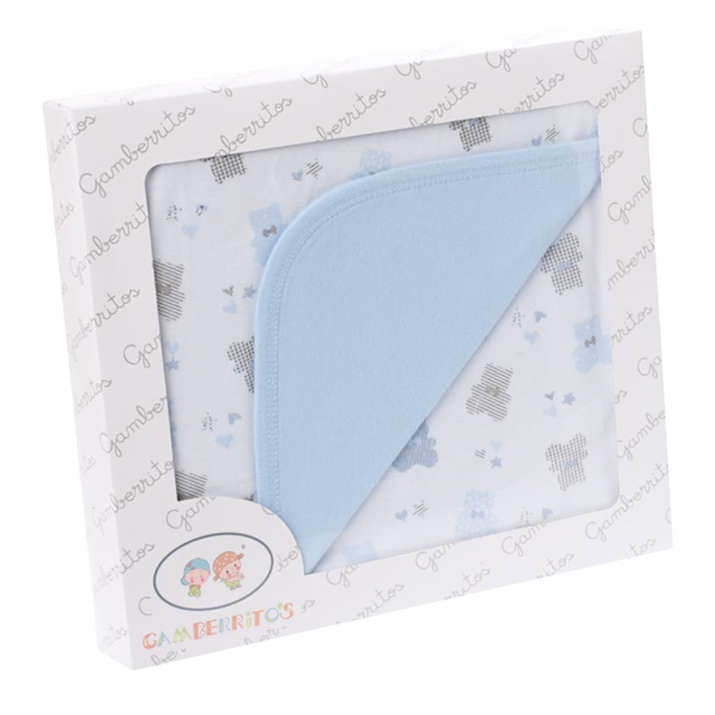 Yatsi 25200054 Coelhinhos e Corações Manta para Bebé Swaddle Algodão extra macio e design delicado