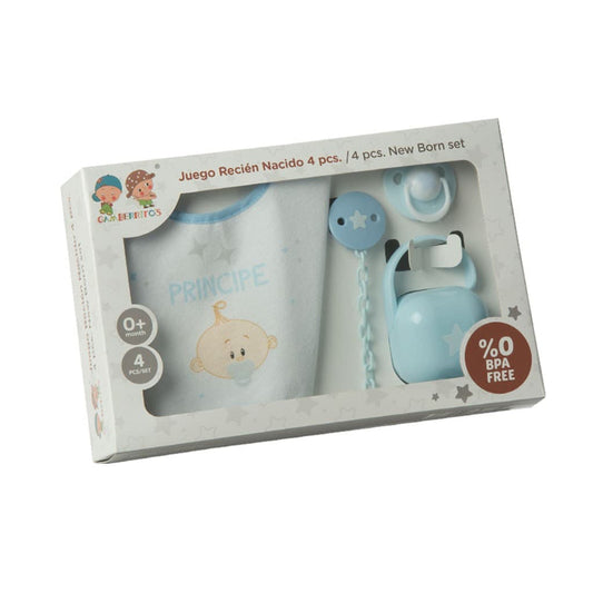 Conjunto de oferta para bebé com 4 peças – Conjunto de chupeta e acessórios Gamberritos 10596