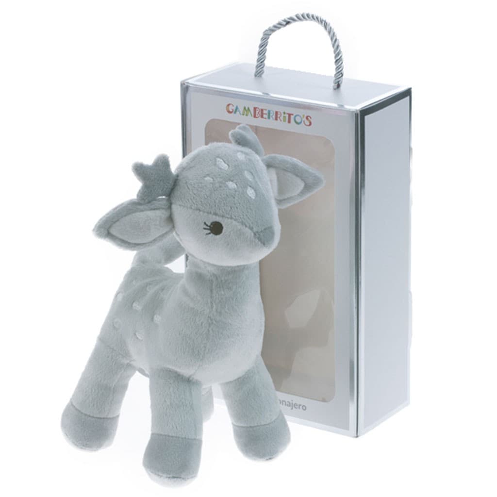 Peluche bebé ciervito en caja Gamberritos 10776 – Un detalle dulce y suave para acompañar sus primeras aventuras