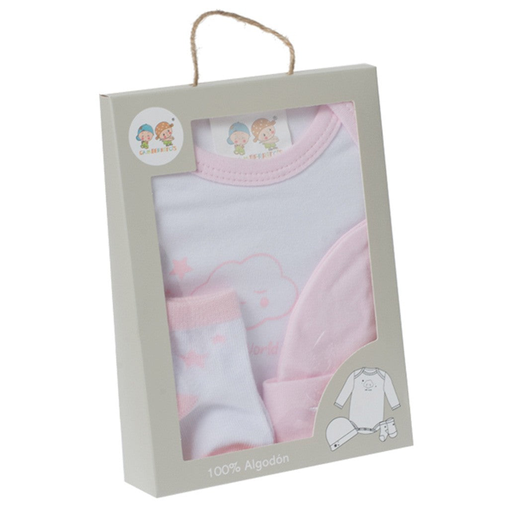 Coffret cadeau bébé avec couverture et duo dou animaux Crevettes 10887