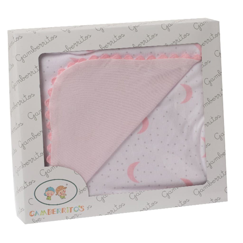 Yatsi 25200054 Coelhinhos e Corações Manta para Bebé Swaddle Algodão extra macio e design delicado
