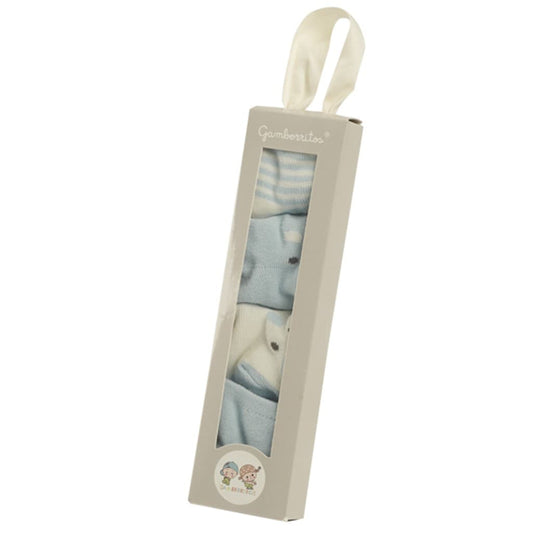 Caixa de oferta para bebé – Pack de 4 meias Gamberritos