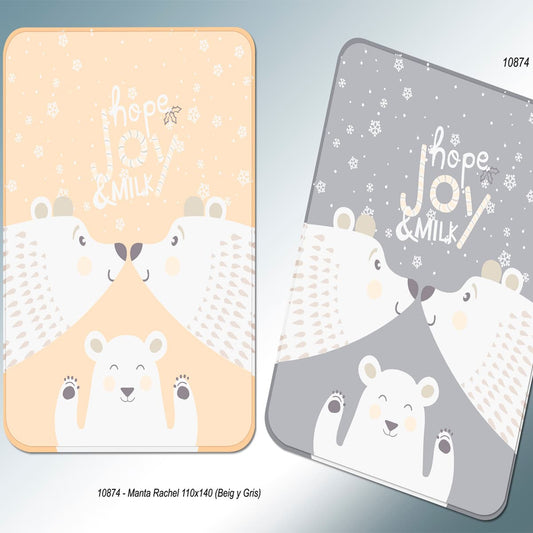 Manta para Cuna Osos Polares Gamberritos 10874