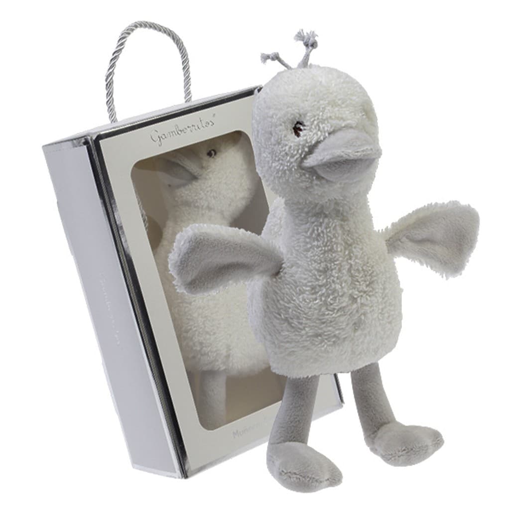 Peluche sonajero patito GAMBERRITOS 11013 – Suavidad y estímulo para los primeros juegos del bebé