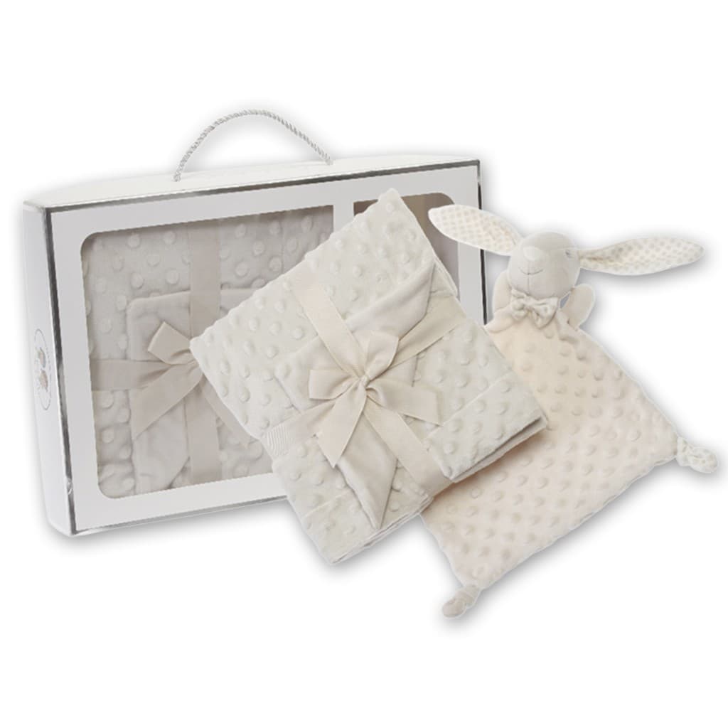 Set de Manta Topitos y Doudou Conejito Gamberritos 11015: suavidad y ternura para su descanso