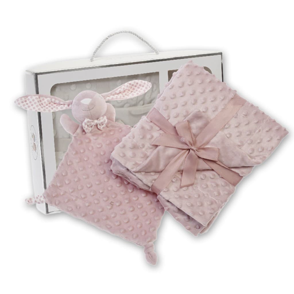 Set de Manta Topitos y Doudou Conejito Gamberritos 11015: suavidad y ternura para su descanso