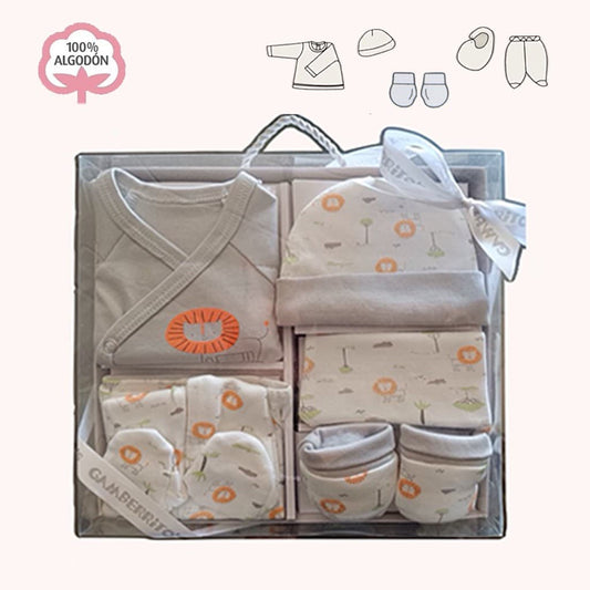 Conjunto de oferta para recém-nascido GAMBERRITOS - 4 peças - Bichinhos Pintados 10910