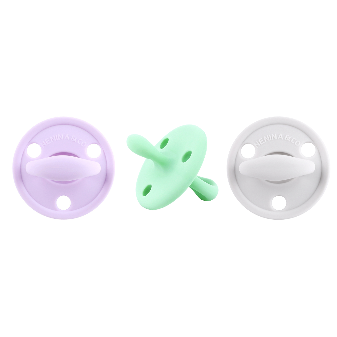 Chupete DIAMOND FS By Nenina & Co Lila, Mint y Gris
