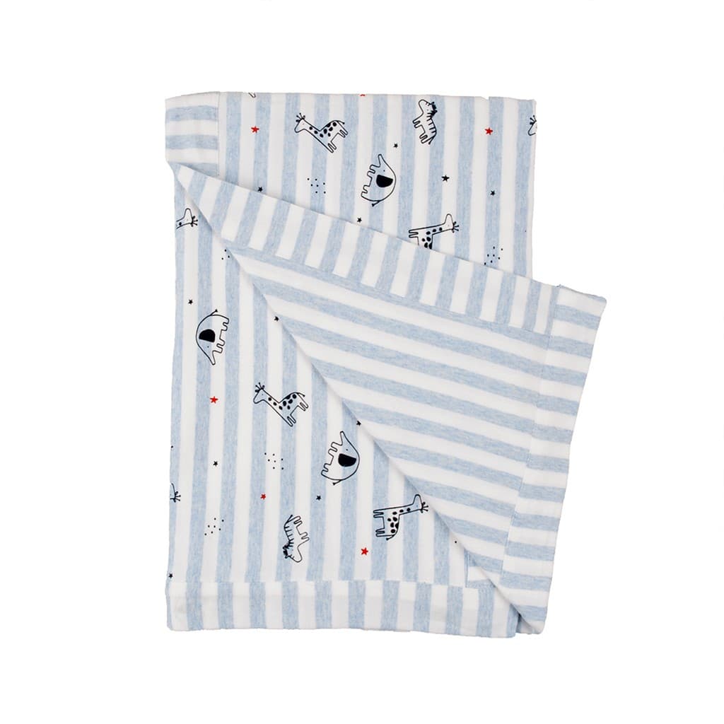 Lange bébé en coton bio imprimé visage et cœur Baby Bol 250481